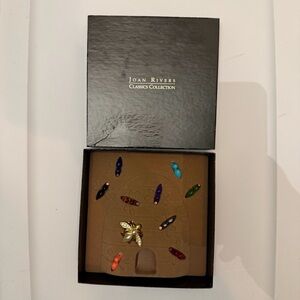 Joan Rivers Gold‎ Bee Brooch with Colorful Charms